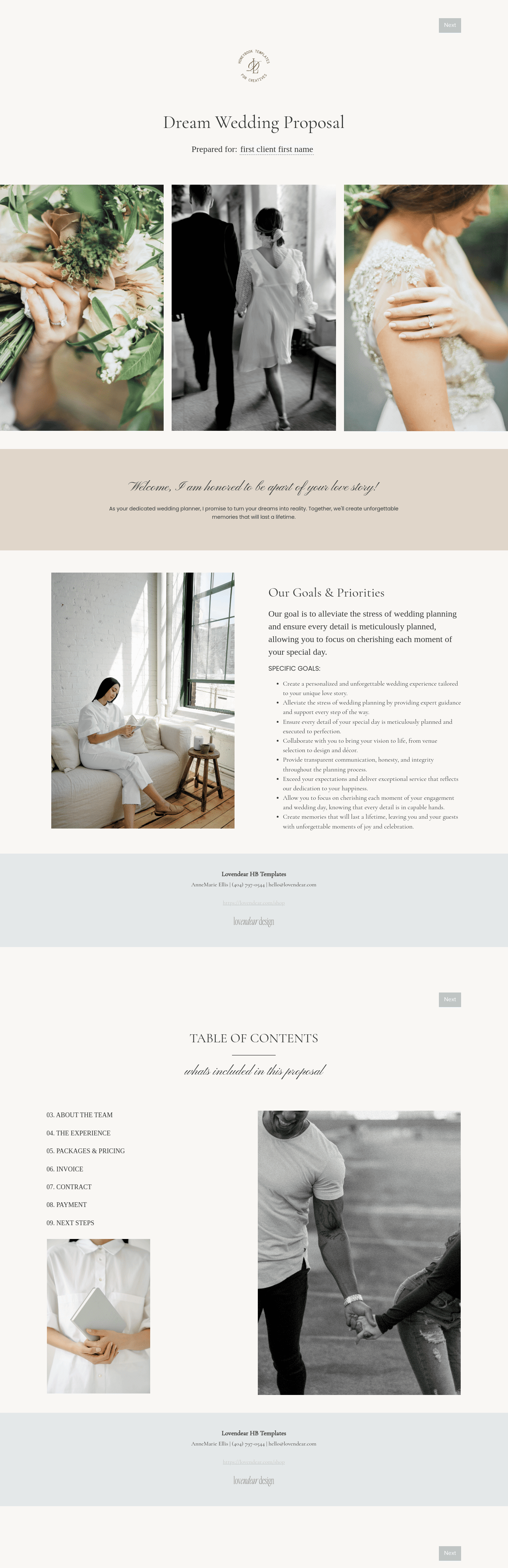 Event Planner Proposal