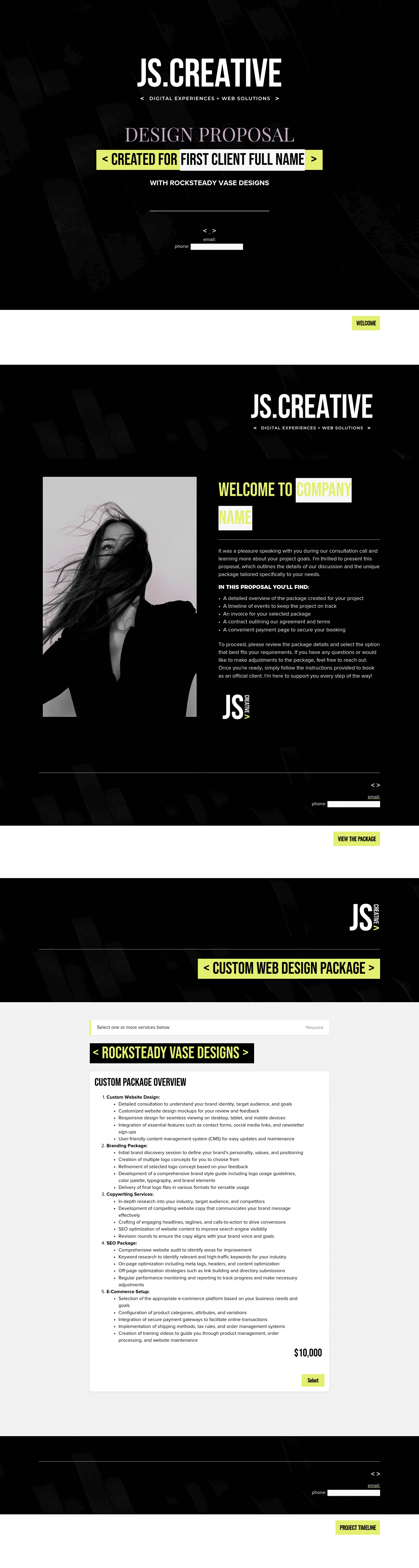 Web Design Proposal