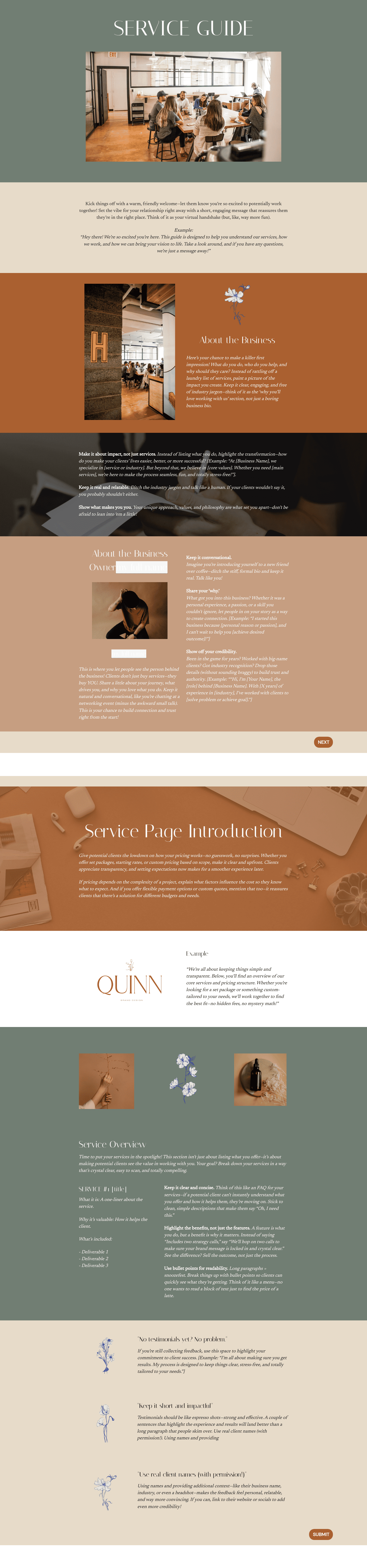 Quinn Brand Designer Service Guide