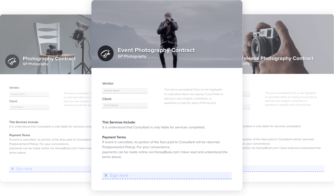 Photography Contracts for Photographers