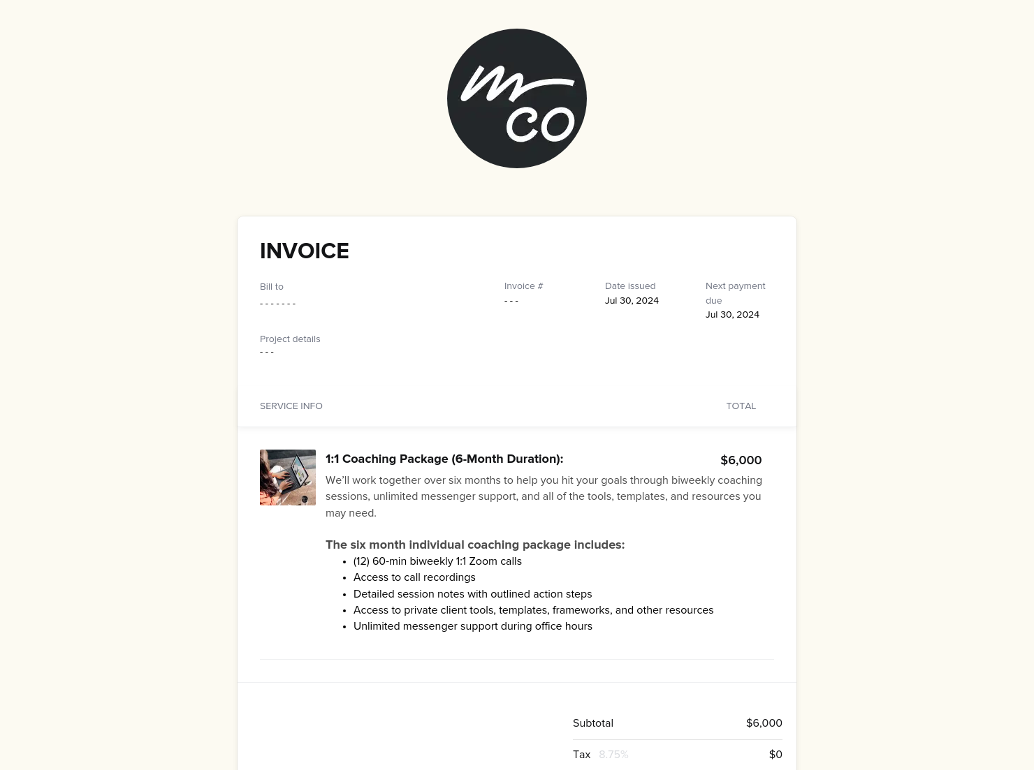 Invoice