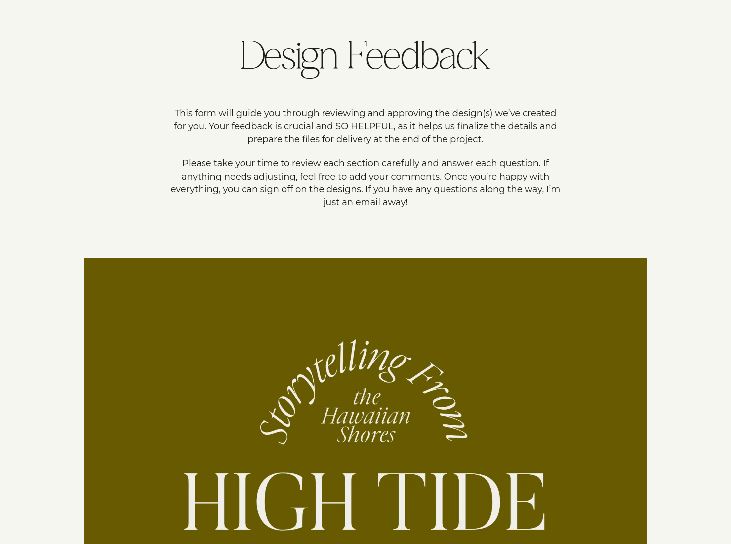 Design Feedback