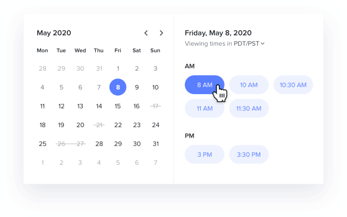 Schedule meetings with less back and forth