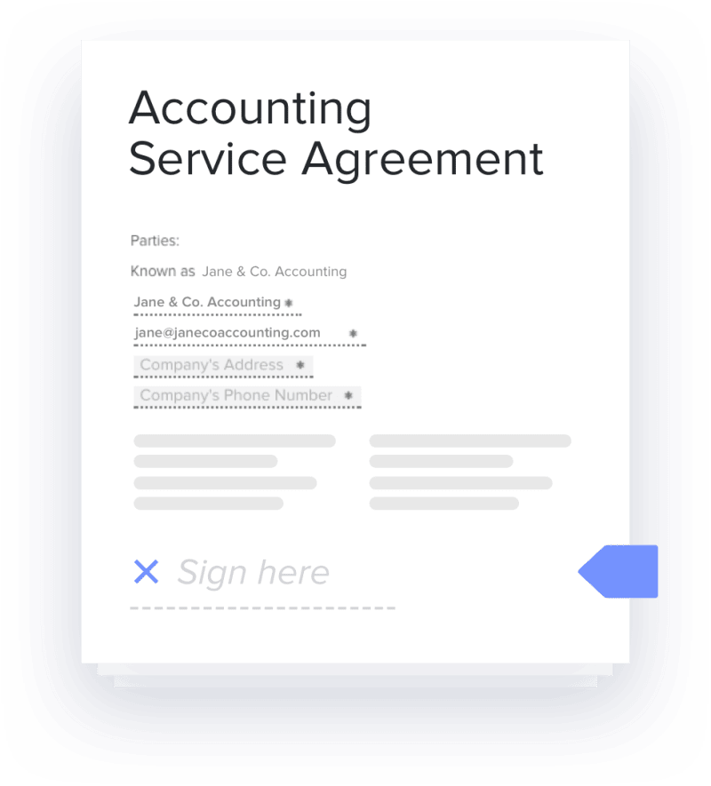accounting contract template