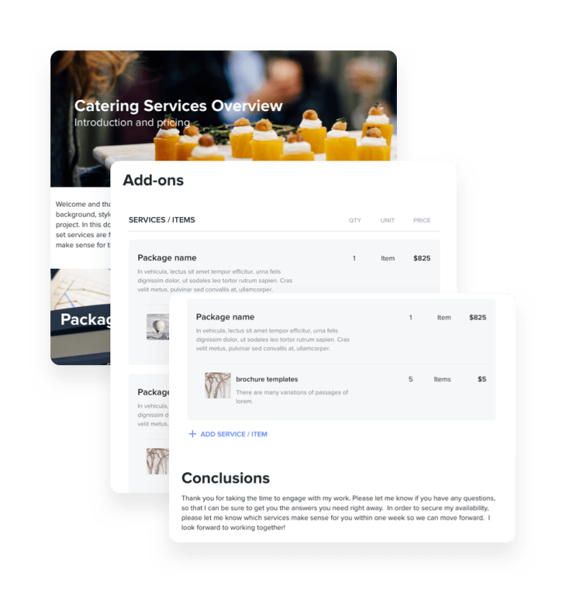 catering brochure templates