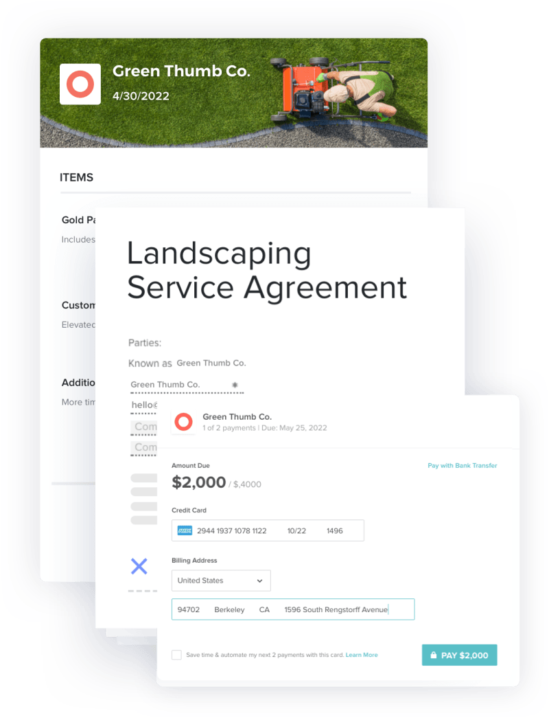 landscaping proposal templates