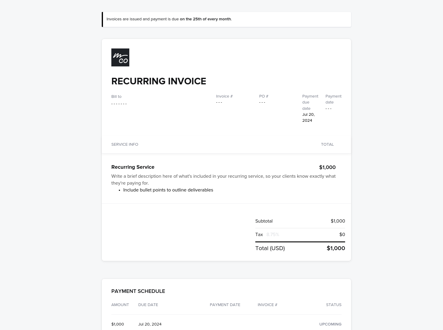 Invoice